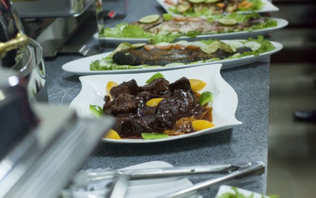 Dishes prepared by the Kingstel Hotel catering team