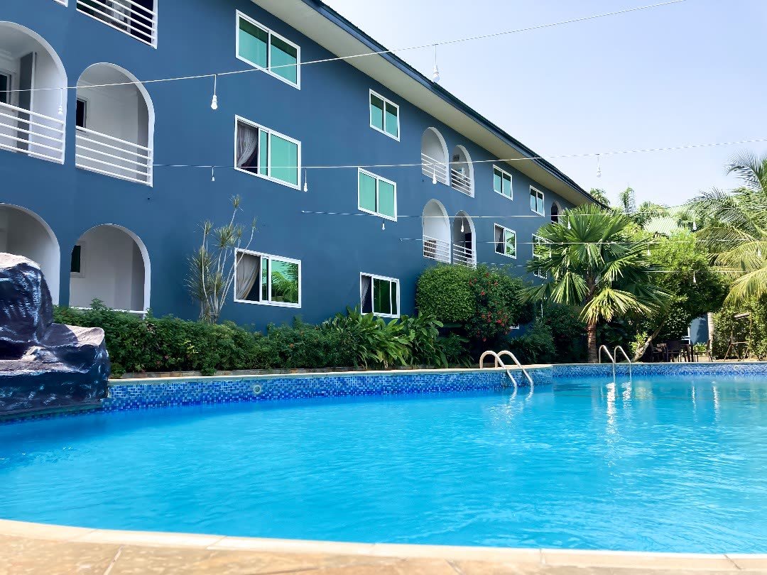 Poolside photoshoot grounds at Kingstel Hotel, Takoradi